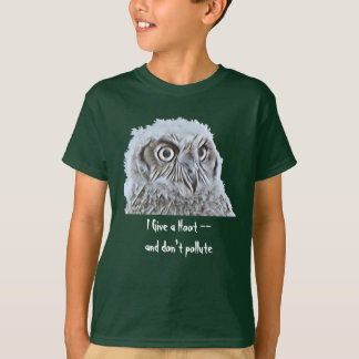 Camiseta - búho con texto