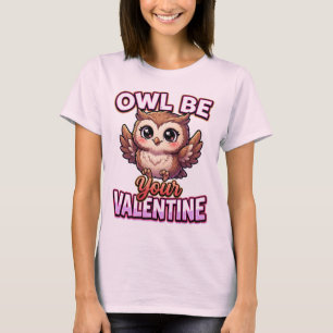 Camiseta Búho Cute del Día de San Valentín – Búho Será Tu S