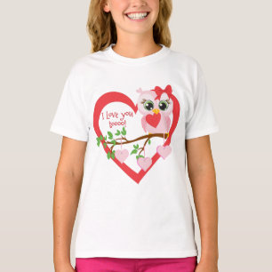 Camiseta Búho de amor lindo