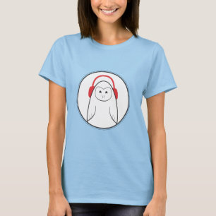 Camiseta Búho de Barn Records Damas Ringer T-Shirt