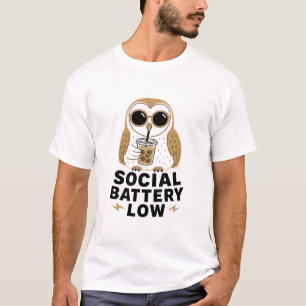 Camiseta Búho de Batería Social Baja