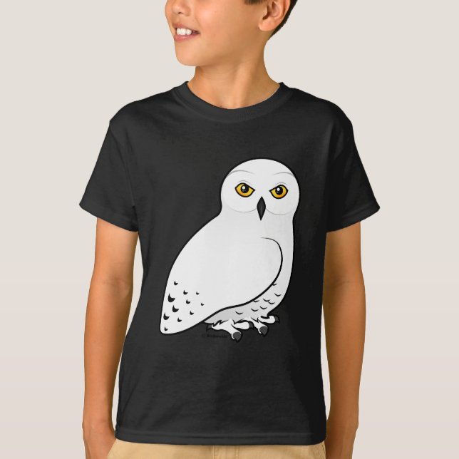 Camiseta Búho de Birdorable Nevado (Anverso)