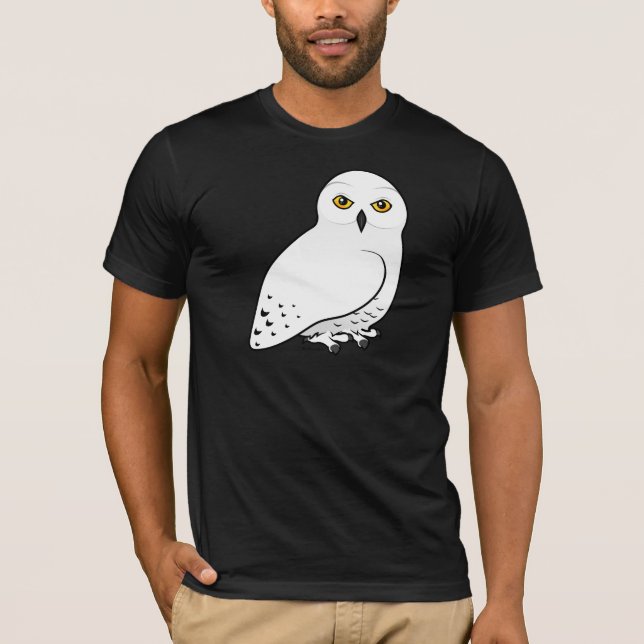 Camiseta Búho de Birdorable Nevado (Anverso)