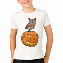 Búho de chillido del este de Halloween