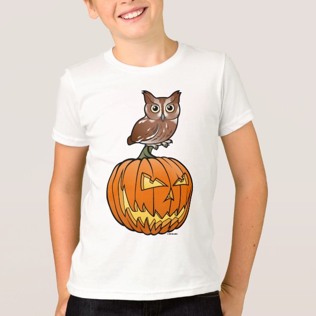 Camiseta Búho de chillido del este de Halloween (Anverso)