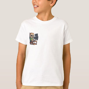Camiseta Búho de codificación Mago de la tecnología para ni