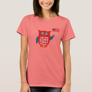 Camiseta Búho de Día de la Independencia