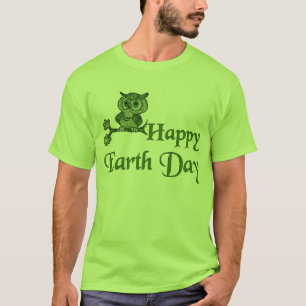 Camiseta Búho de Día de la Tierra