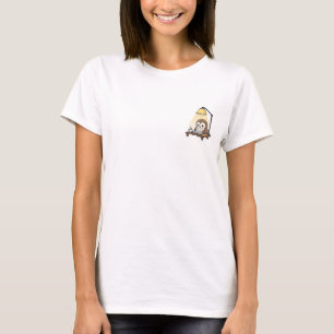 Camiseta Búho de dibujos animados lindo leyendo libro debaj