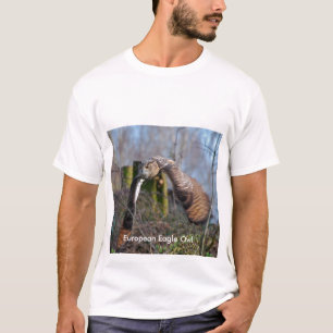Camiseta Búho de Eagle del europeo