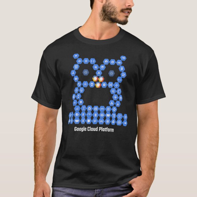 Camiseta Búho de elementos de la plataforma de nube de Goog (Anverso)