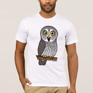Camiseta Búho de gran gris lindo