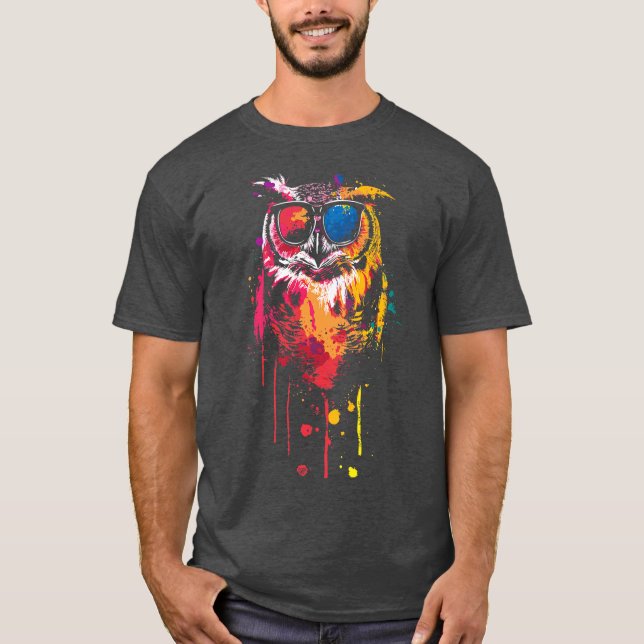 Camiseta búho de Guay con gafas (Anverso)