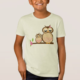 Camiseta Búho de la madre y del bebé