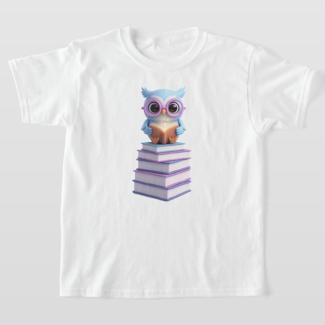 Camiseta Búho de Libro Cósmico (Distribución)