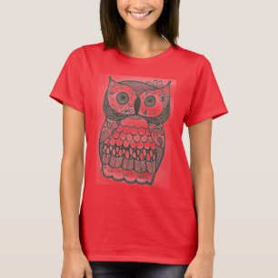 Camiseta búho de pitido del pitido