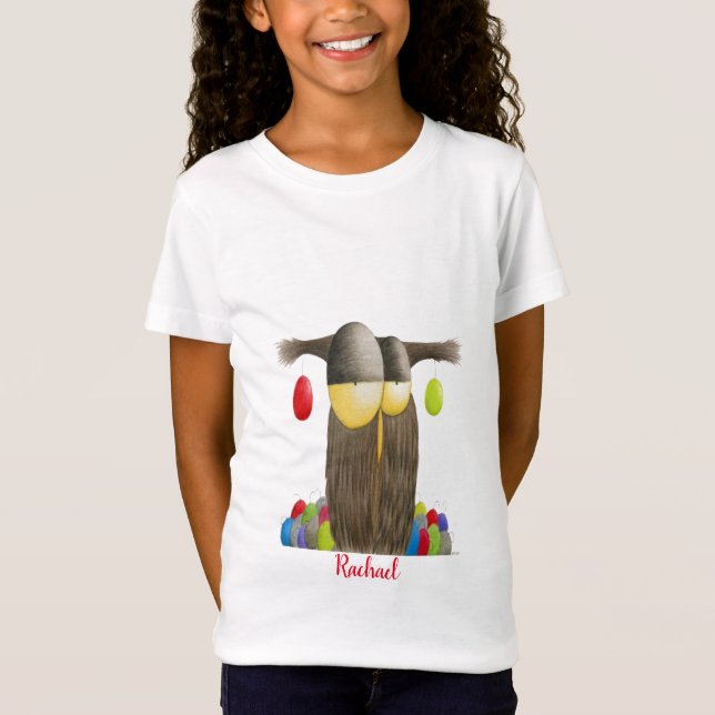 Camiseta Búho de vacaciones de corte (Anverso)