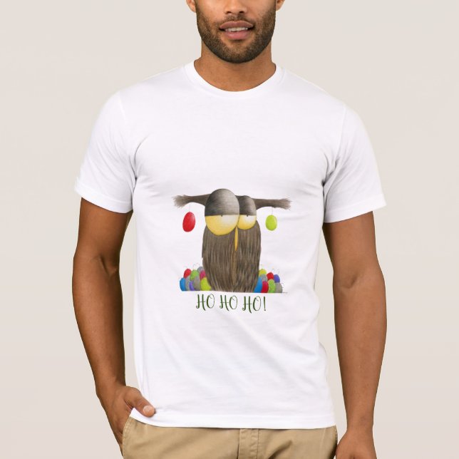 Camiseta Búho de vacaciones de corte (Anverso)