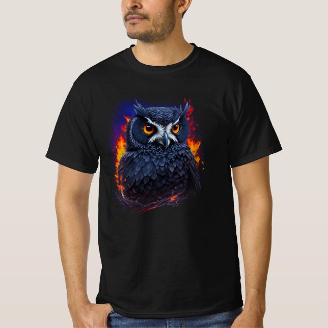 Camiseta Búho, el pájaro nocturno (Anverso)