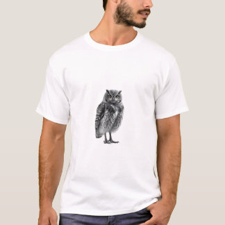 Camiseta Búho en blanco - Tee símbolo de sabiduría