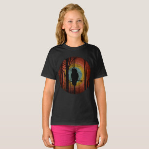 CAMISETA BÚHO EN EL BOSQUE FORESTAL