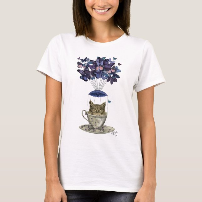 Camiseta Búho En El Tacup (Anverso)