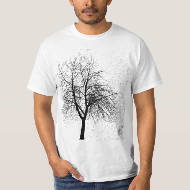 Camiseta Búho en un árbol (Anverso)