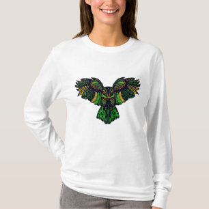 Camiseta Búho Esmeralda Majestuoso