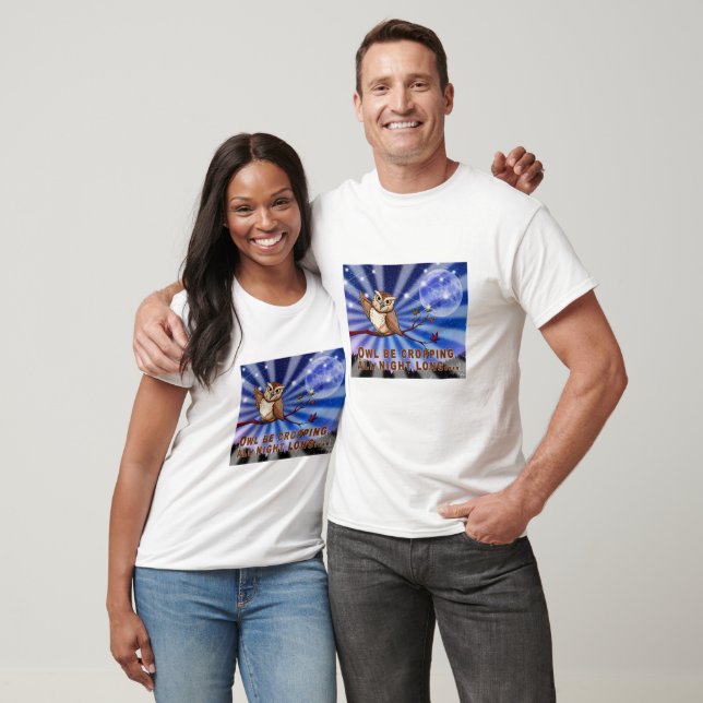 Camiseta Búho estará recortando toda la noche (Unisexo)