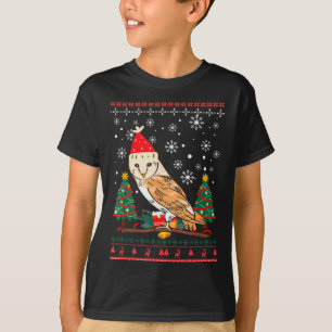 Camiseta Búho Feo Navidad Navidad Invierno