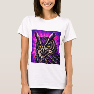 Camiseta Búho Feroz Fauna Vintage