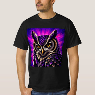 Camiseta Búho Feroz Fauna Vintage