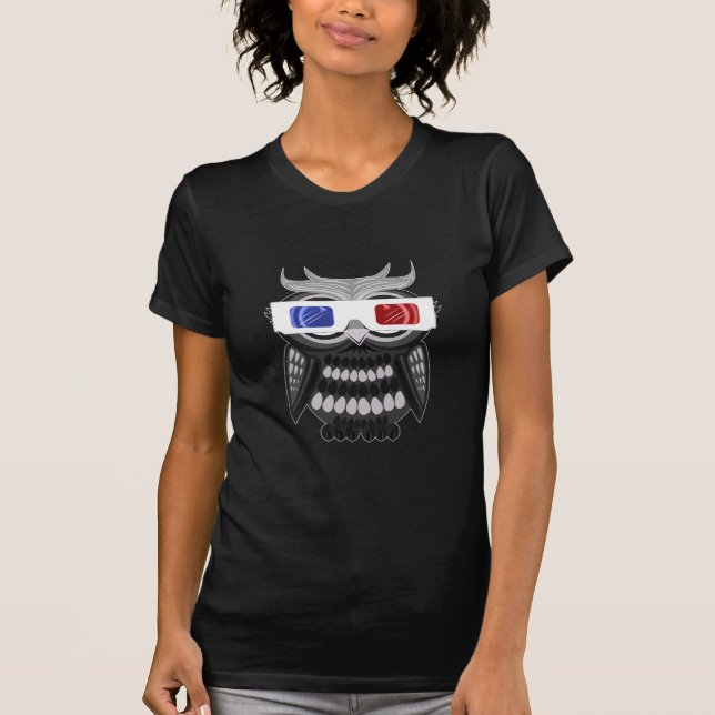 Camiseta Búho - Glass 3D (Anverso)