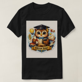 Camiseta Búho Graduado Sabio: Logro Vibrante de Hito