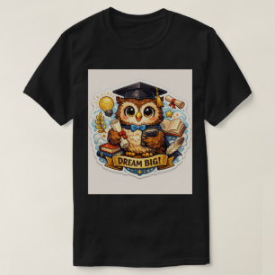 Camiseta Búho Graduado Sabio: Logro Vibrante de Hito