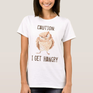 Camiseta Búho Hambriento Acuarela