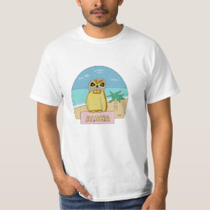 Camiseta Búho hawaiano