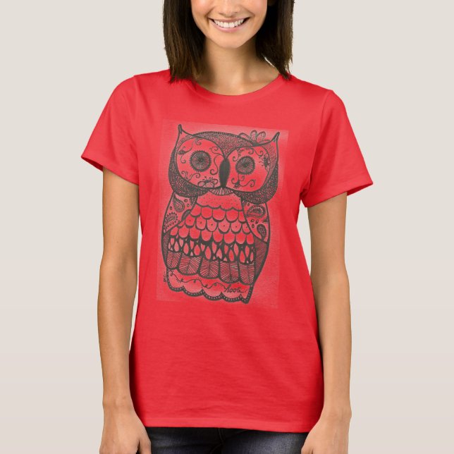 Camiseta búho hollín (Anverso)
