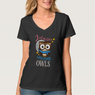 Camiseta Búho Lindo Búho Búho solo una chica que ama a los