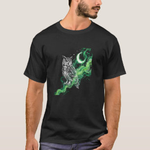 Camiseta Búho Místico con Luna - Arte de vida silv