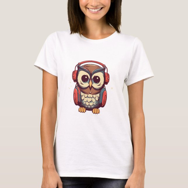 Camiseta Búho musical (Anverso)