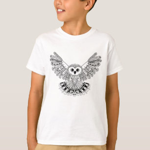 Camiseta Búho negro del estilo