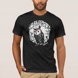 Camiseta Búho observado rojo