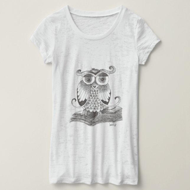 Camiseta buho - owl (Anverso del diseño)