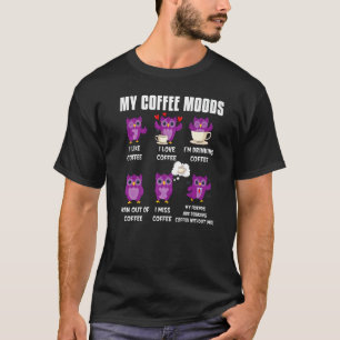 Camiseta Búho para búho y bebedores de café mis estados de