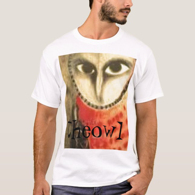 Camiseta búho psico, theowl (Anverso)