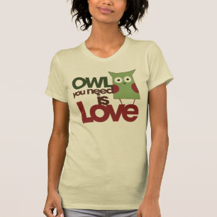 Camiseta Búho que necesitas es amor