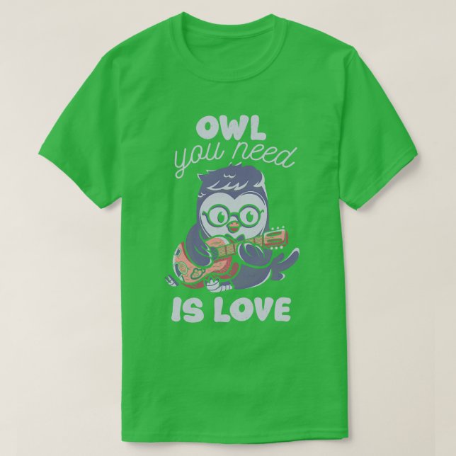 Camiseta Búho que necesitas es amor de Tobe Fonseca (Diseño del anverso)