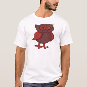 Camiseta Búho rojo lindo
