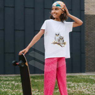 Camiseta ¡Búho siempre es un chico sabio! Chica T-Shirt